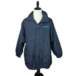 Rugged Outerwear Win Air Storm Parka Jacket NWT Water Resistant Navy Mens Large